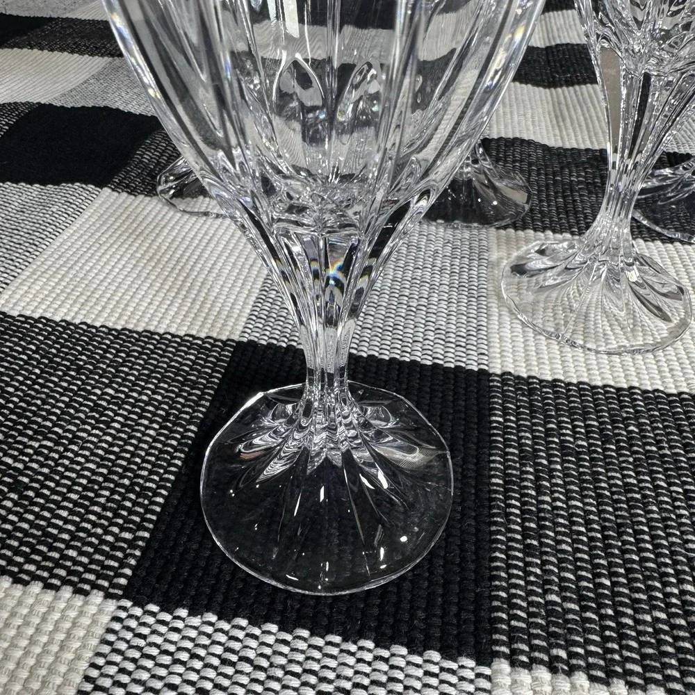 Beautiful Vtg Berkeley‎ by Mikasa Set of Four Crystal 7 1/4